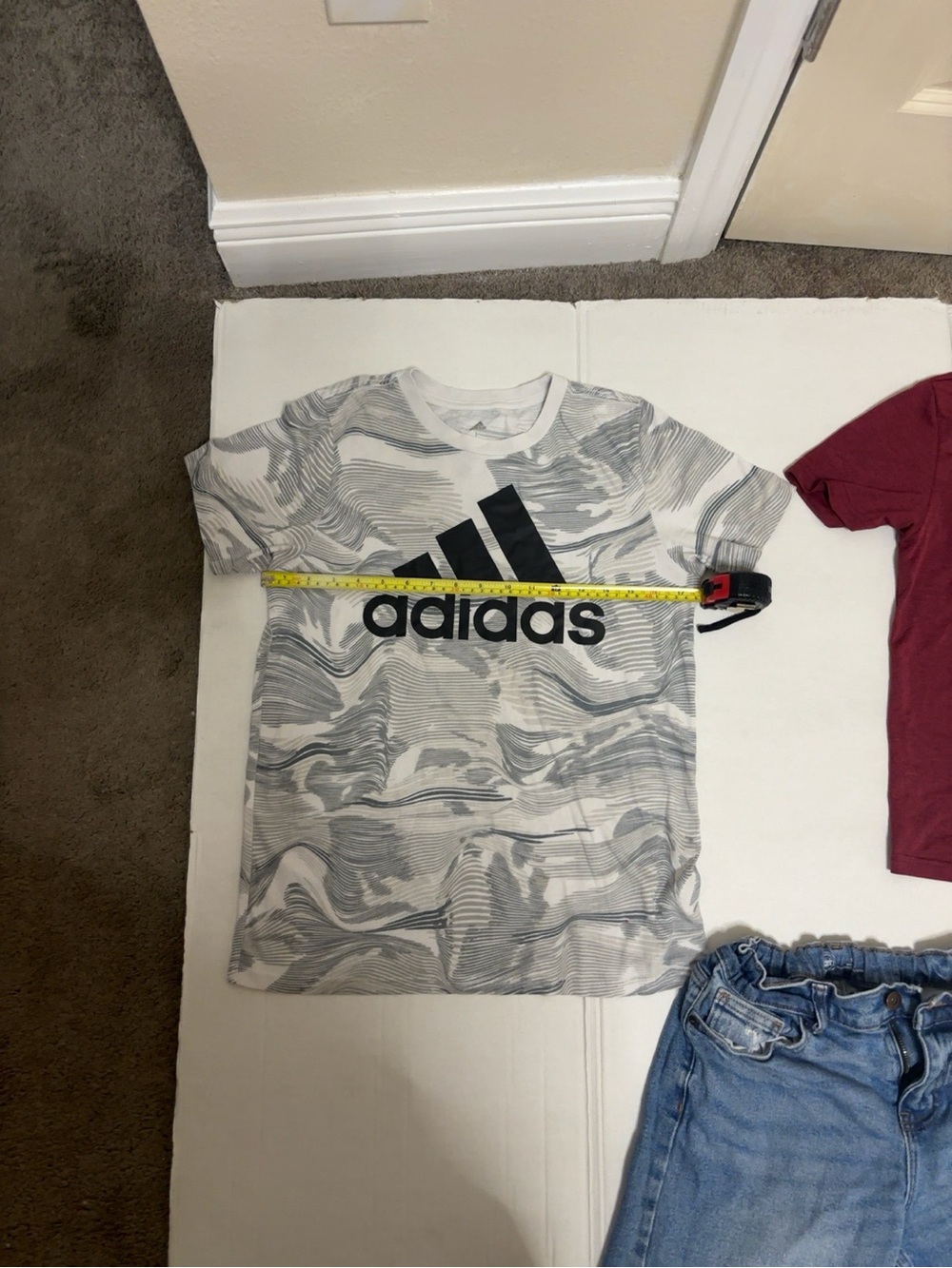 Boys Size 10 Clothing Bundle Adidas Shirt Wonder Nation Jeans 3 Piece Lot